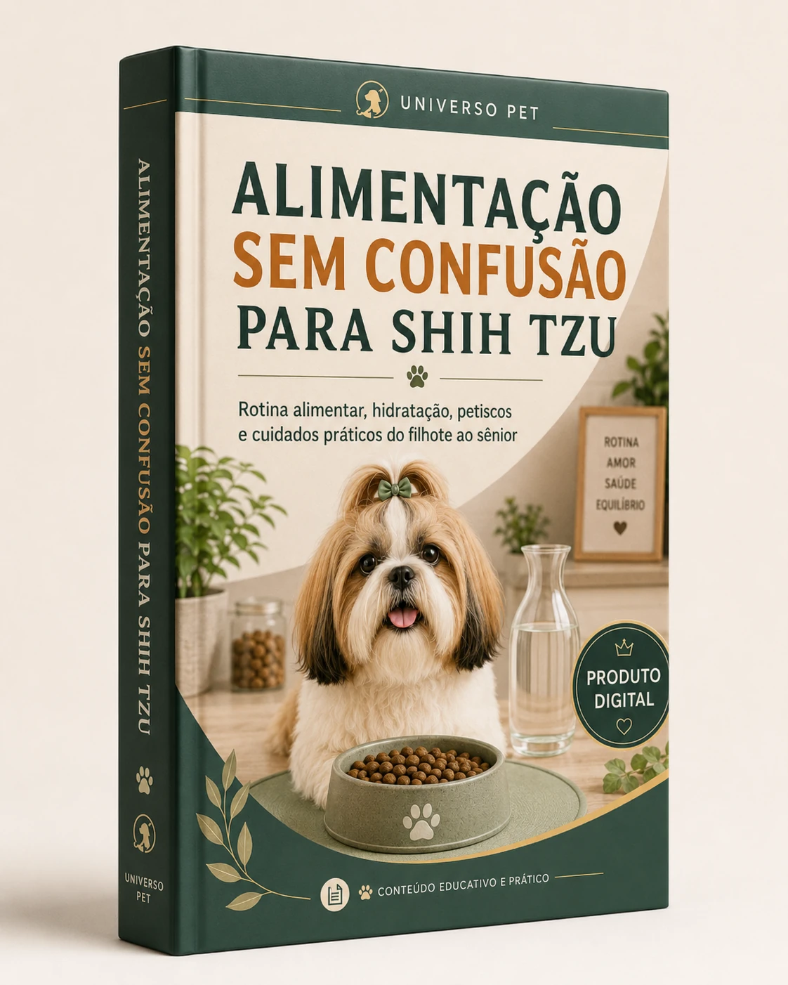Capa do material — Alimentação sem Confusão para Shih Tzu